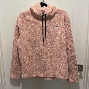 FILA Sherpa Hoodie Pink